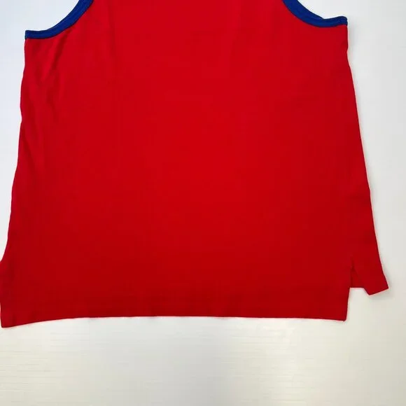 Vintage Ralph Lauren Shirt Men Large Volley Sleeveless Tank Made USA Y2K Core No